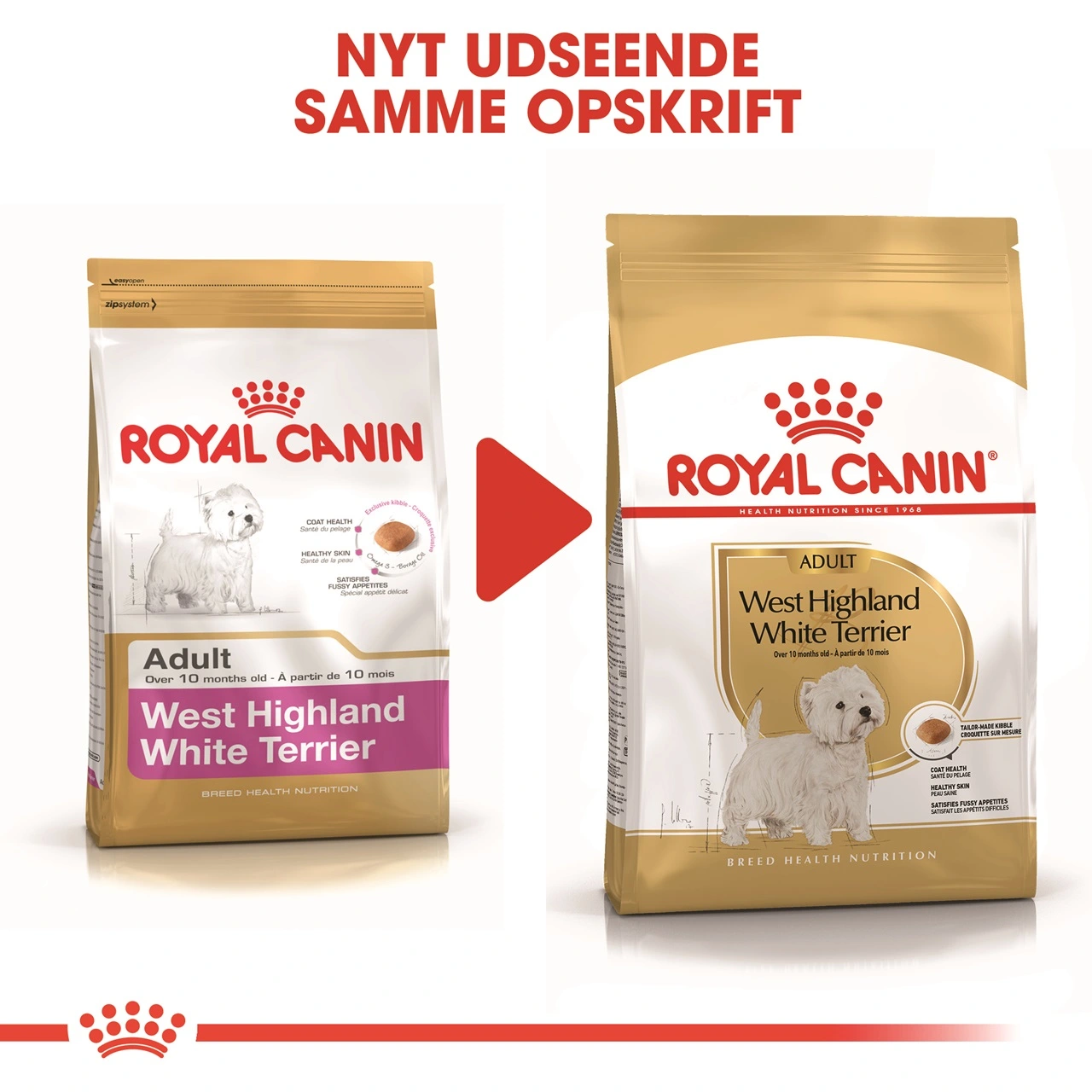 Royal Canin West Highland White Terrier Adult 3 kg - tørfoder til Westie